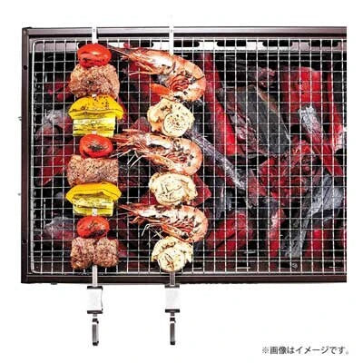 日本品牌 CAPTAIN STAG 戶外不鏽鋼燒烤串 (2入)