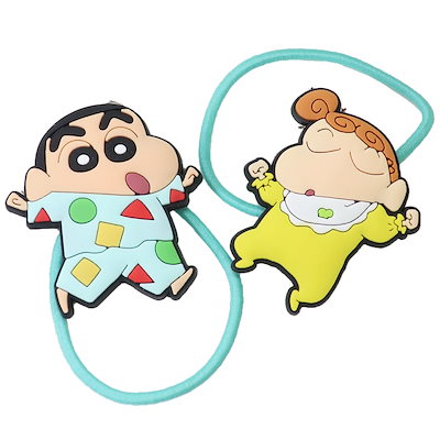 可愛髮飾|蠟筆小新髮圈2件套裝 (睡衣小新&小葵)